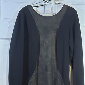 Mynt 1792 Black & Gold Long Sleeve Dress